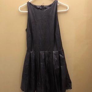 DESIGNER FAUX LEATHER DRESS